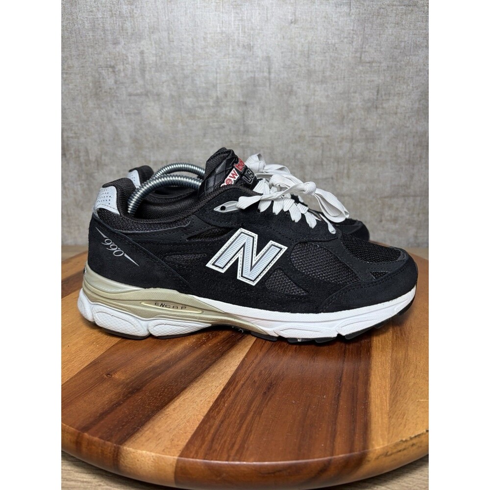 New Balance 990v3 Women's Size 8 2E Black Made In USA Heritage Shoes W990BK3